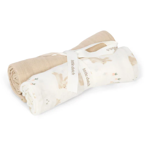 [LITIOR11275] Set de 2 langes "Baby Bunny"