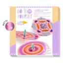 2 toupies et 12 disques à métalliser "Flower Power"