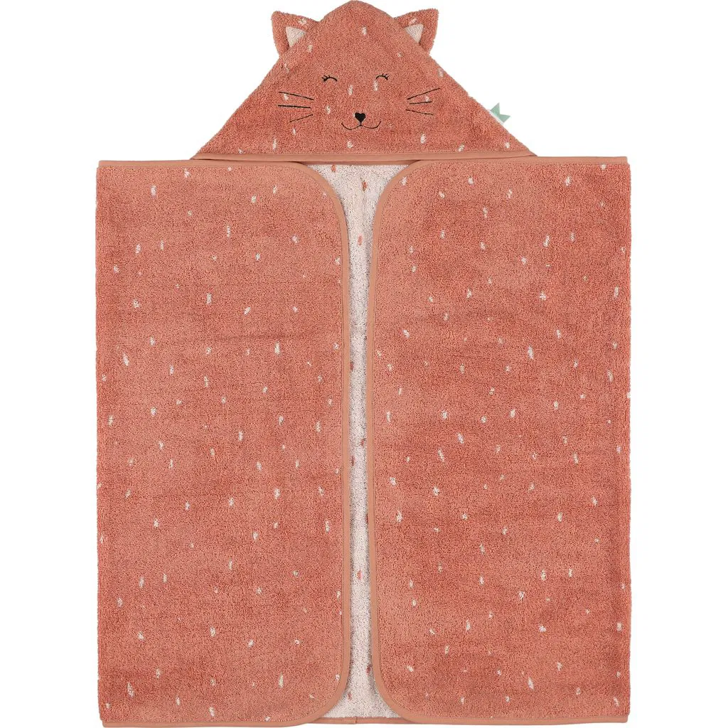 Cape de bain chat "Mrs. Cat" 70x130 cm 