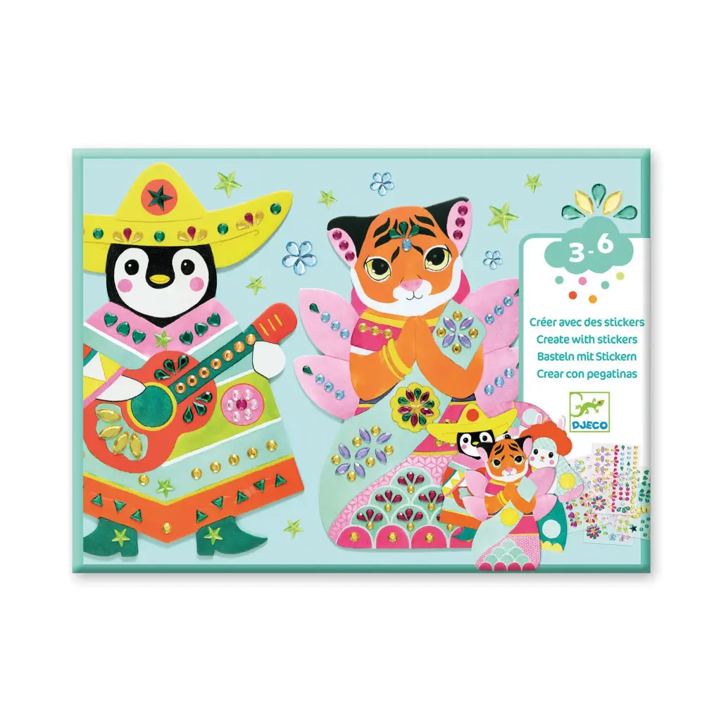 Créer avec des stickers "Brillants"