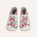 Chaussons en cuir souple "Abeille"