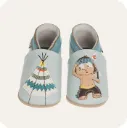 Chaussons en cuir souple "Indien"