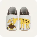 Chaussons en cuir souple "Girafe"