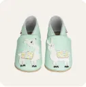 Chaussons en cuir souple "Lama"