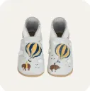 Chaussons en cuir souple "Montgolfière"