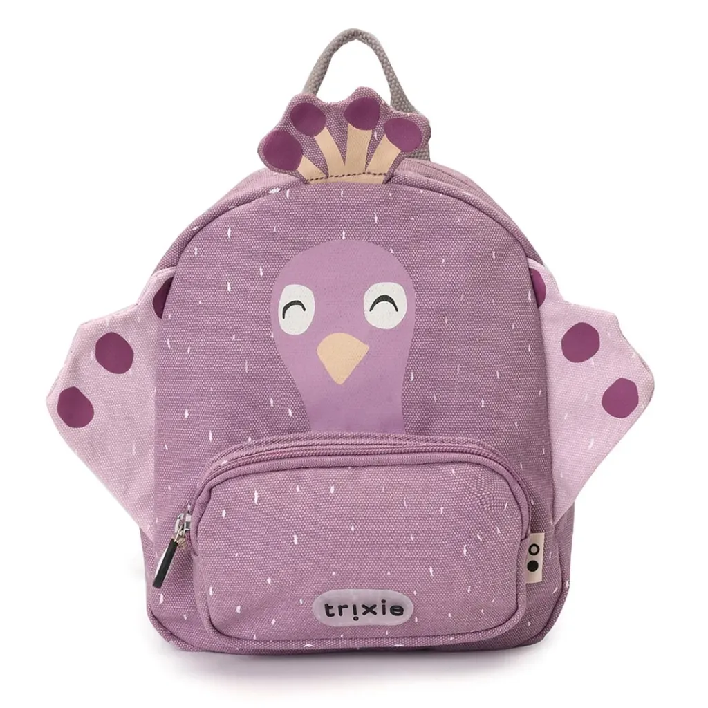 [TRI93-198] Petit sac à dos paon "Mrs Peacock"