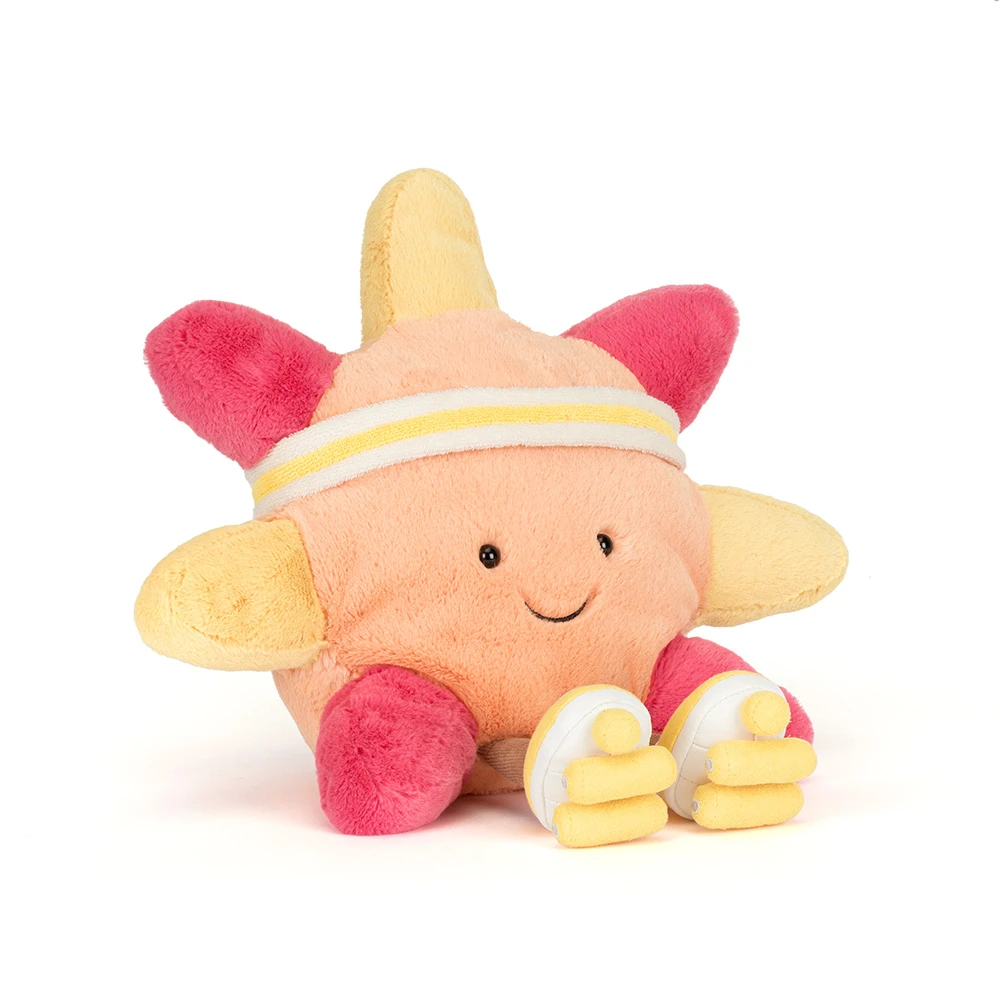 Peluche soleil en patins à roulettes "Amuseables Sun Roller Skates"