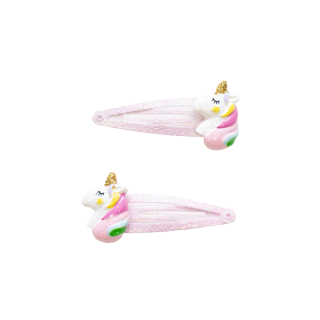 Lot de 2 barrettes "Licornes"