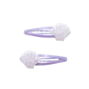 Lot de 2 barrettes "Coquillages" - violet