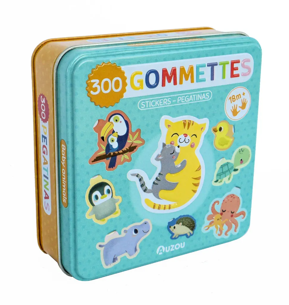 300 gommettes repositionnables "Les bébés animaux"
