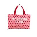 Sac cabas en toile de coton "Toi, l'amour et moi"