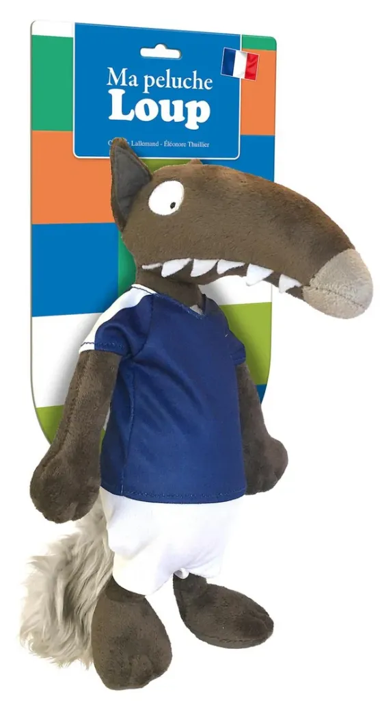 Peluche "Ma peluche Loup - football"