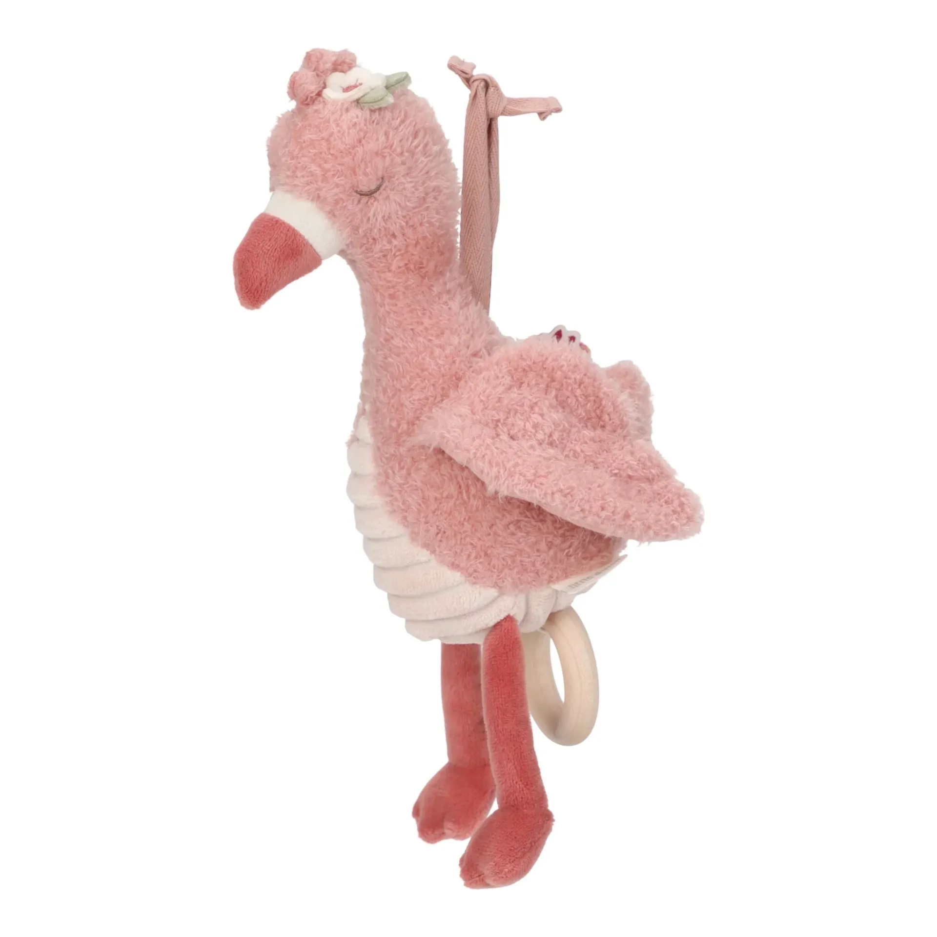 Peluche musicale flamant rose "Safari friends"