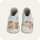 Chaussons en cuir souple "Aviateur"