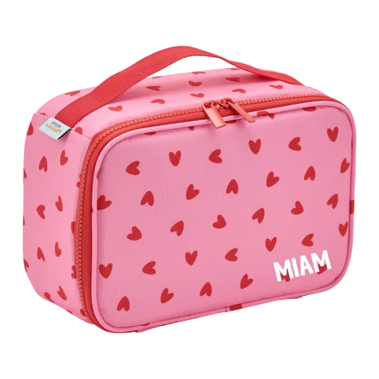 [WAGSKU123_001] Lunchbag isotherme "Rose à cœurs rouges"