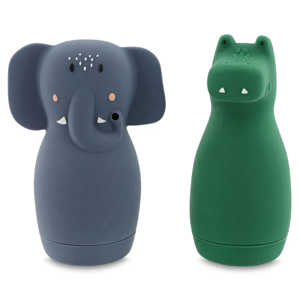 Jouets de bain aspergeurs "Eléphant et Crocodile"