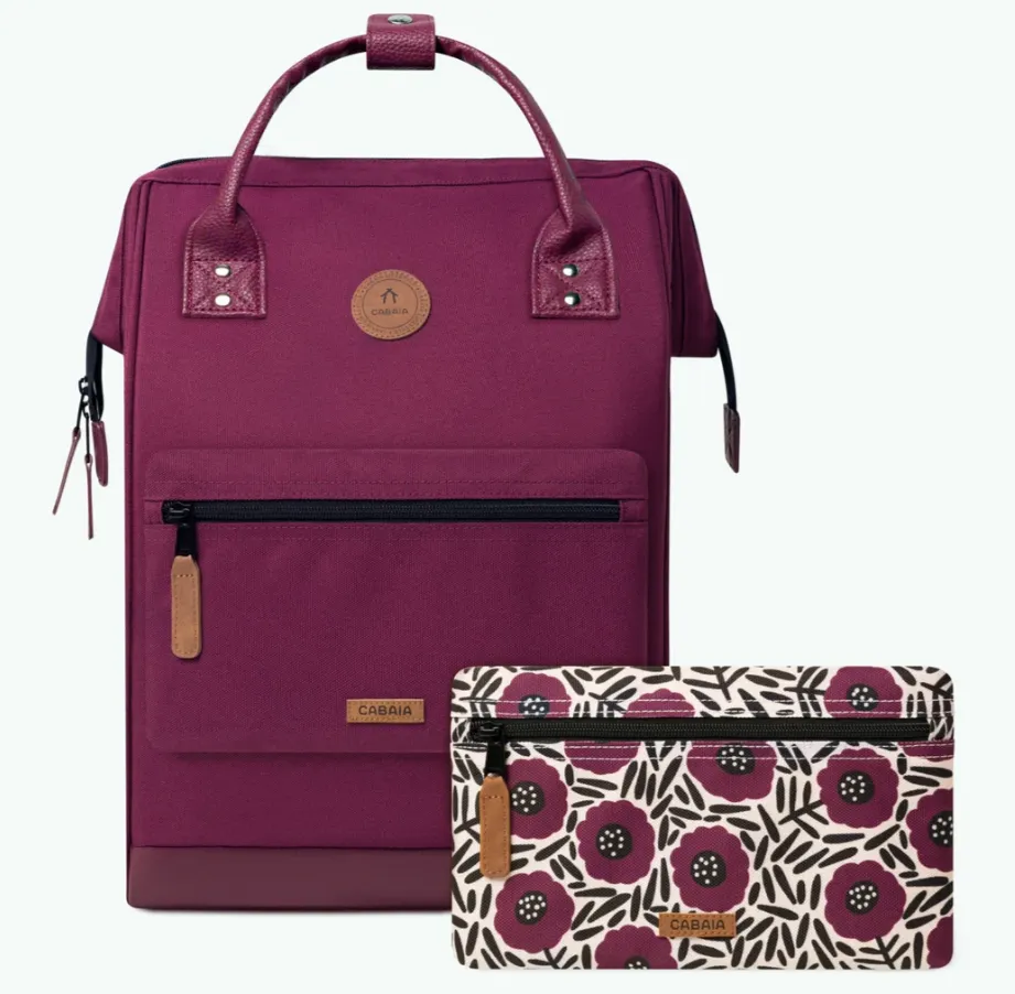 Sac à dos Cabaia avec deux pochettes interchangeables "Nice" taille L