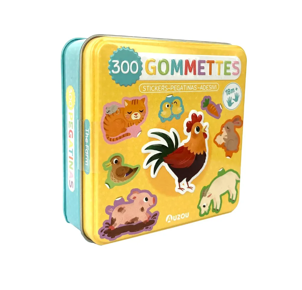 300 gommettes repositionnables "La ferme"