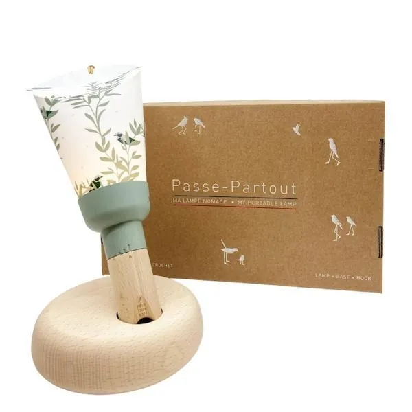[MAI6283] Lampe nomade Passe-Partout 5-en-1 "Monceau" (Vert sauge)