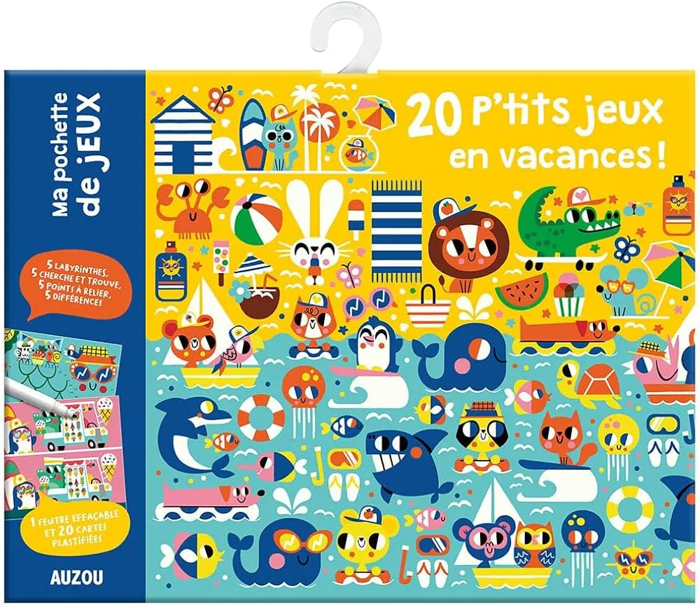 Ma pochette de jeux "20 p'tits jeux en vacances !"