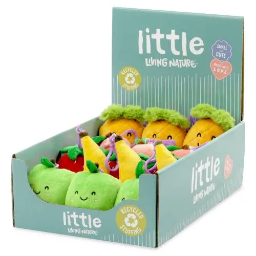 Porte-clés en peluche "fruits"