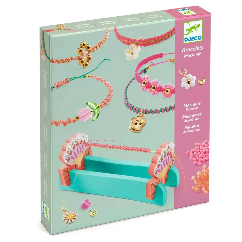 Bracelets macramé "Roses"