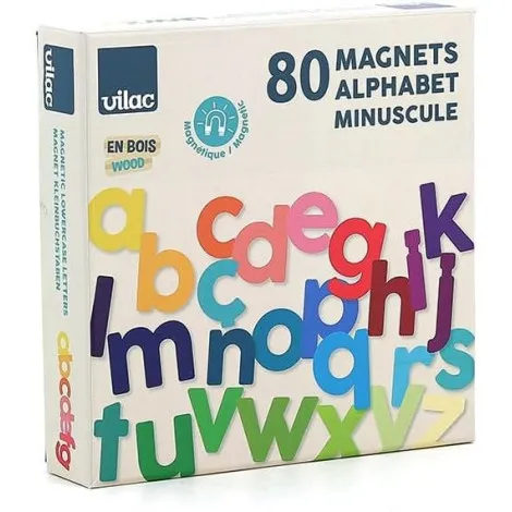 Alphabet magnétique minuscule (80 pces)