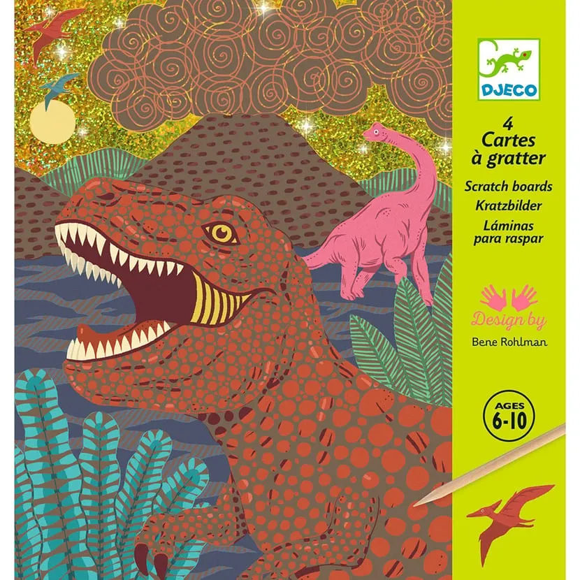 Carte à gratter "Le règne des dinosaures"