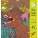 Carte à gratter "Le règne des dinosaures"