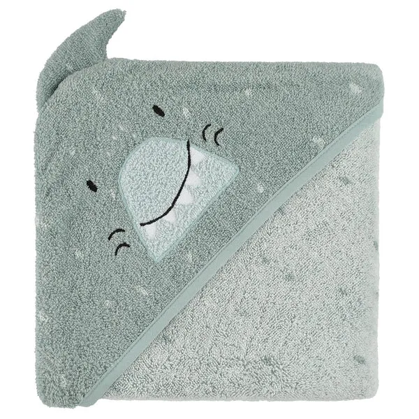 [TRI11-741] Cape de bain requin "Mr. Shark" 75x75 cm