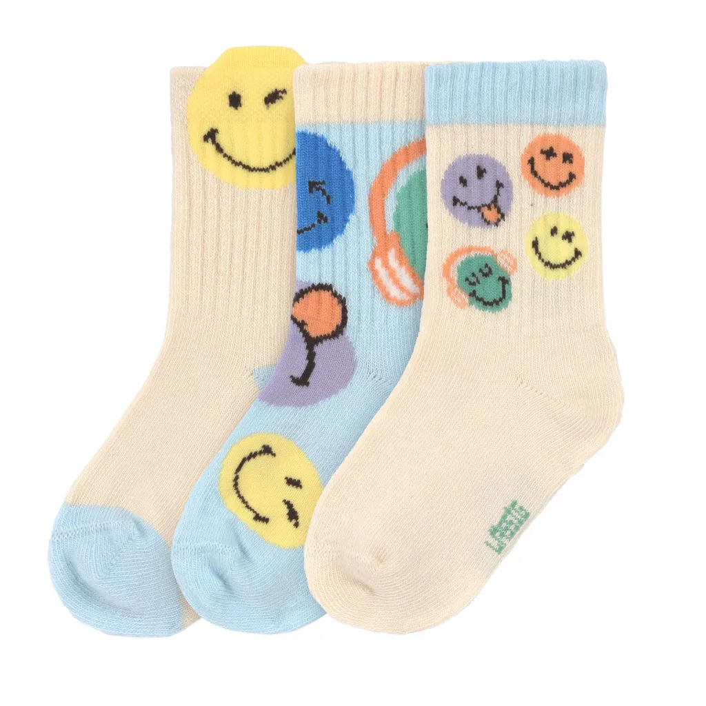 Lot de 3 paires de chaussettes "Smileyworld"