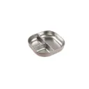 Assiette compartimentée en inox "Barbe à papa"