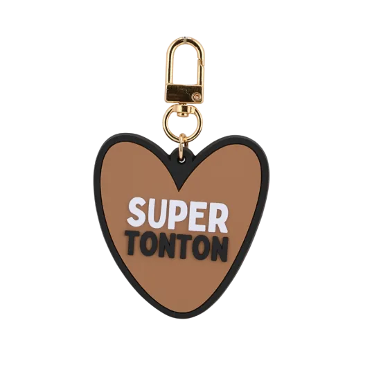 Porte-clés coeur "Super tonton"