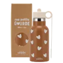 Gourde isotherme 350ml "Caramel à cœurs"