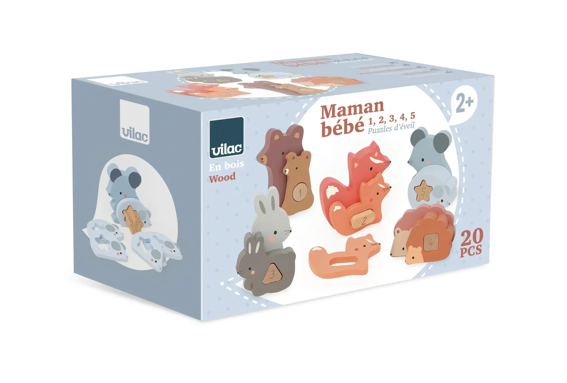 Puzzles d'éveil "Maman bébé 1, 2, 3, 4, 5"