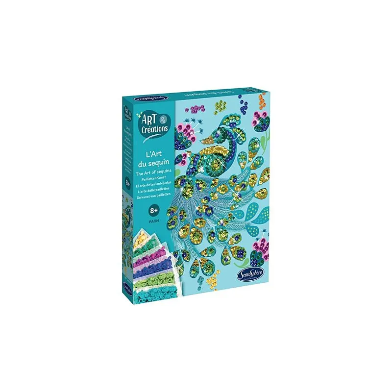 L'art du sequin "Paon"