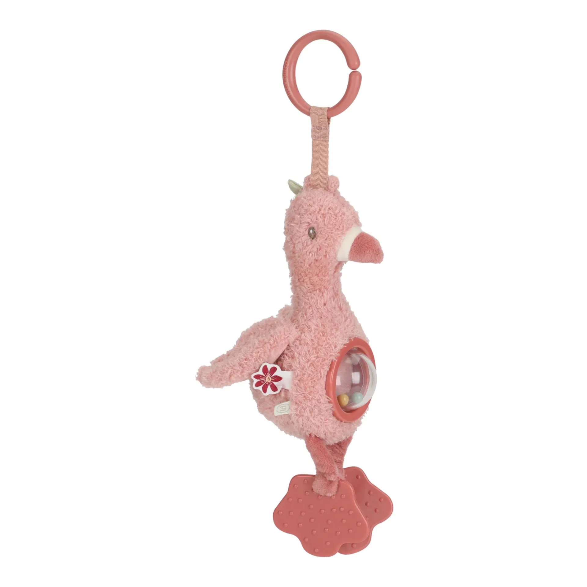Hochet d'activités flamant rose "Safari Friends"
