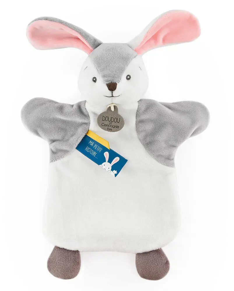 [DOUDC4008] Doudou marionnette "Lapin" 25 cm