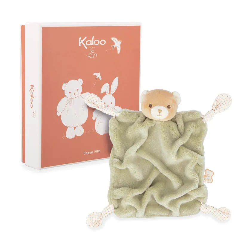 Doudou intemporel "Ours vert"