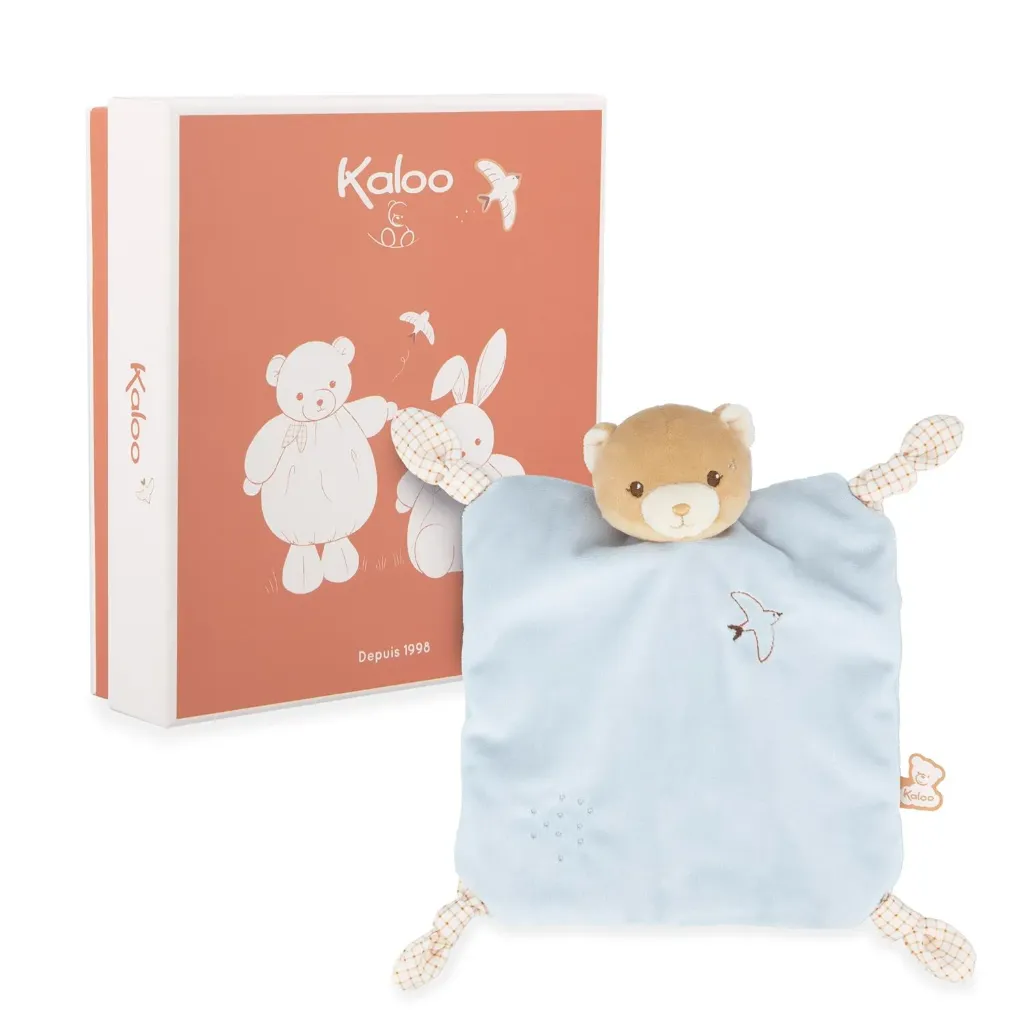 Doudou intemporel "Ours bleu"