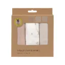 Lot de 3 langes en gaz de coton - 80 x 80cm