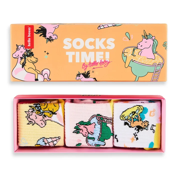 Pack de 3 chaussettes "Unicorn"