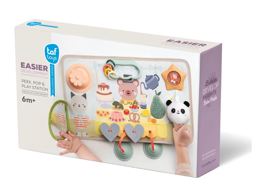 Tableau d'activités "Peek, Pop & Play"