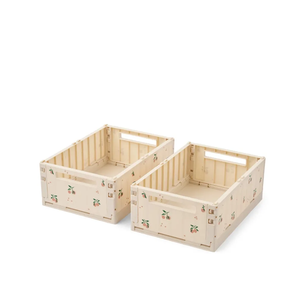 Boîtes de rangement "Peach" (lot de 2)