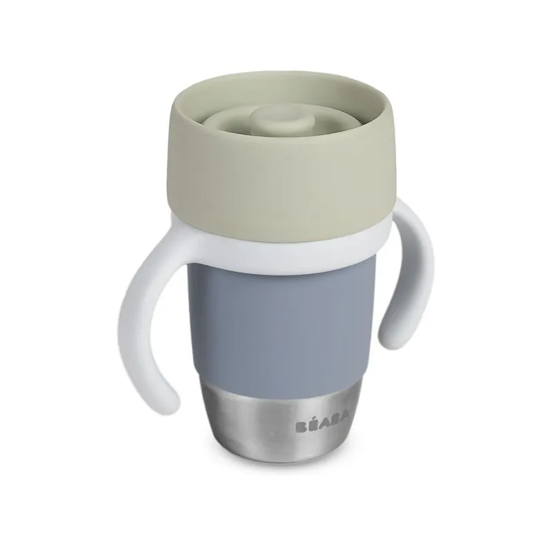 Tasse d'apprentissage en inox "Click and drink" - Galet