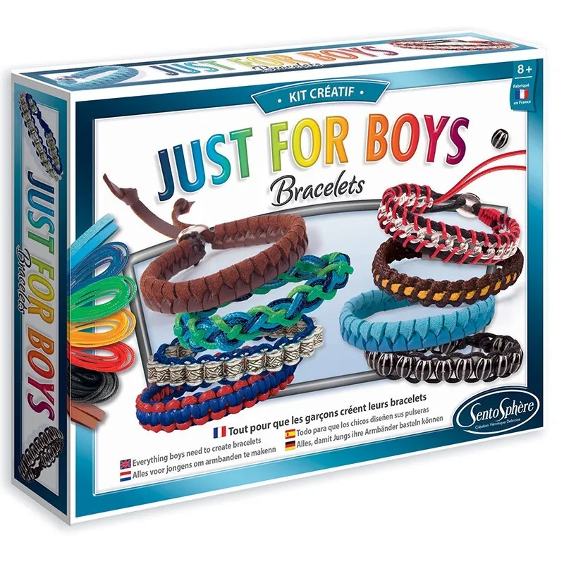 Kit créatif de bracelets "Just for boys"