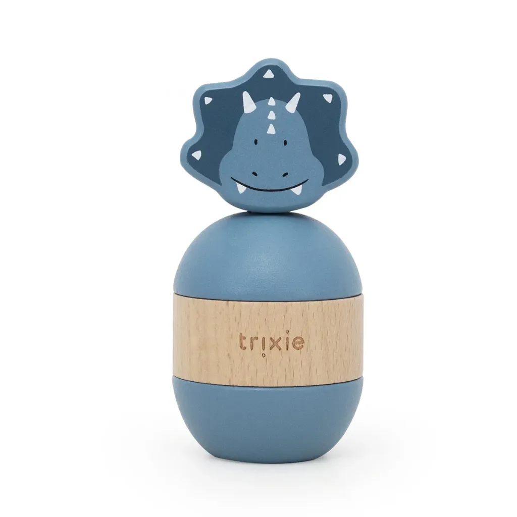 Jouet d'empilage avec hochet "Triceratops"
