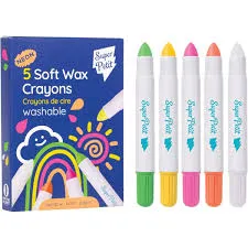 5 crayons de coloriage en cire NEON