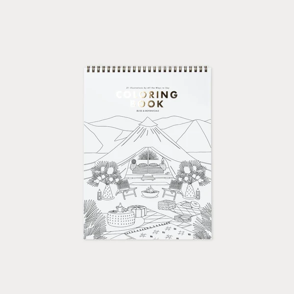 [ATWCB06] Livre de coloriage "Bliss & Botanicals"