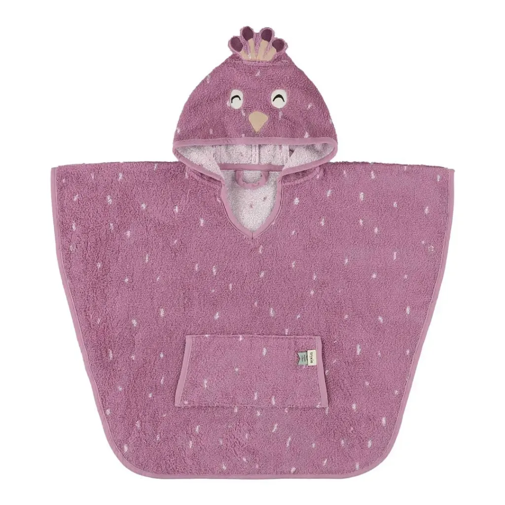 Poncho de bain paon "Mrs. Peacock" (2-4 ans)